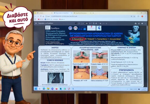 Παρουσίαση επιστημονικής εργασίας στο 31ο Συνέδριο Χειρουργικής Χεριού & Επανορθωτικής Μικροχειρουργικής – MicroHand 2026 Παρουσίαση επιστημονικής εργασίας στο 31ο Συνέδριο Χειρουργικής Χεριού & Επανορθωτικής Μικροχειρουργικής – MicroHand 2026